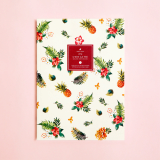 Summer Tropical Pineapple Ruled Notebook